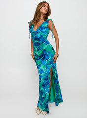 Symphonies Cowl Maxi Dress Multi