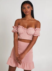 Frill Detail Milkmaid Top