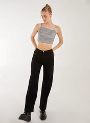 Gingham Crop Top