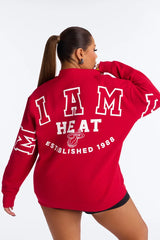 NBA Miami Heat Fleece Crew Neck Sweatshirt