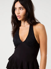 Lace Ruffle Playsuit