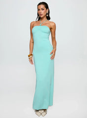 A Vision Hardware Detail Maxi Dress Blue