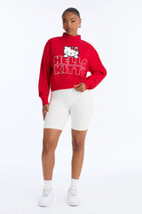 Hello Kitty Crop Mock Neck Sweatshirt