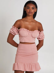 Frill Detail Milkmaid Top