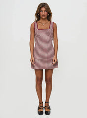 Dasha Mini Dress Red Check Petite