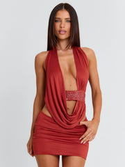BRYNLEE MINI DRESS ORANGE