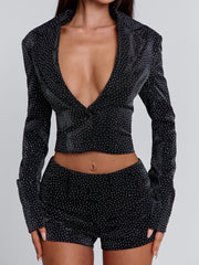 CELENE SHORTS BLACK SPARKLE