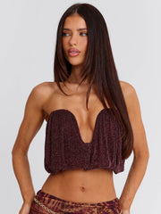 MARIELLE TOP MAROON