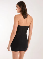 Rhinestone Strapless Bodycon Dress
