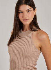 Rib Bodycon Midi Dress