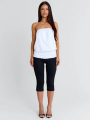 EVIENE CAPRI JUMPSUIT WHITE/BLACK