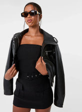 Bandeau Combat Playsuit With Belt
