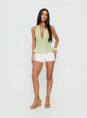 Movies End Halter Top Sage