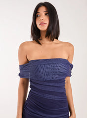 Ombre Bardot Midi Dress