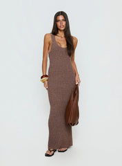 Imirisa Scoop Knit Maxi Dress Mocha