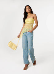 Floral Lace Bandeau Top
