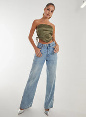 Lace Up Corset Top