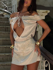 LILLIANNE MINI DRESS IVORY