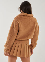 Teddy Zip Up Jumper