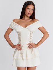 ADALYN MINI DRESS IVORY