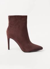 Suedette Heeled Boots