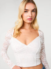 Long Sleeve Lace Top