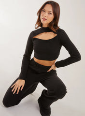 Soft Brushed Letterbox Long Sleeve Top