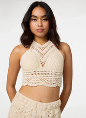 Tie Back Crochet Top