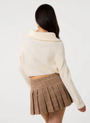 Half Zip Knitted Jumper