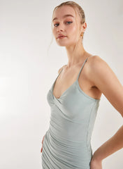 Twisted Front Strappy Mini Dress