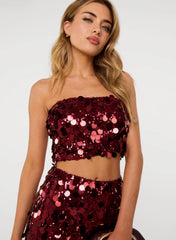 Disc Sequin Cami Top