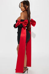 Put A Bow On It Strapless Mini Dress Set