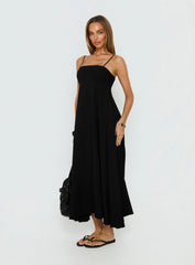 Triniti Square Neck Maxi Dress Black
