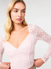 Long Sleeve Lace Top