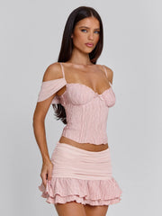 MARVINA MINI SKIRT PINK