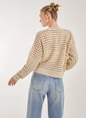 Crochet Knitted Sweatshirt