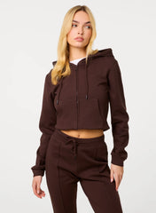 Zip Up Cropped Hoodie