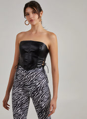 Premium Leather Look Corset