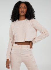 Pink Vanilla Long Sleeve Cropped Jumper