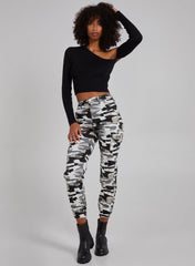 One Shoulder Long Sleeved Top