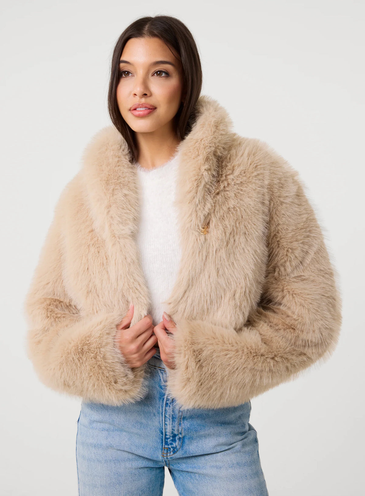 Crop Fur Jacket