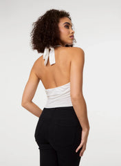 Diamante Slinky Halter Top