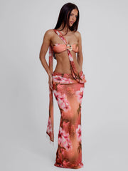 SEREIA MAXI DRESS KINSEA PEACH