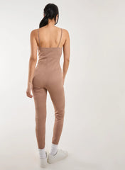 Ribbed Bodycon Unitard All in One