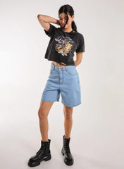 Fierce Graphic Distressed Washed Tee