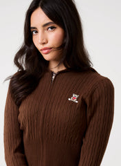 Cable Knit Bear Hoodie