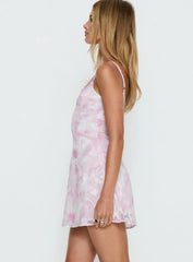 Powell Mini Dress Pink Floral
