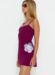 Admiration Mini Dress Plum