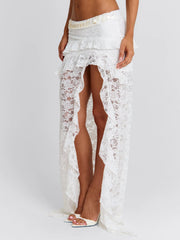 RIVANA MAXI SKIRT WHITE