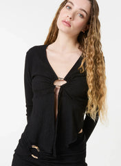 Textured Gold Ring Top